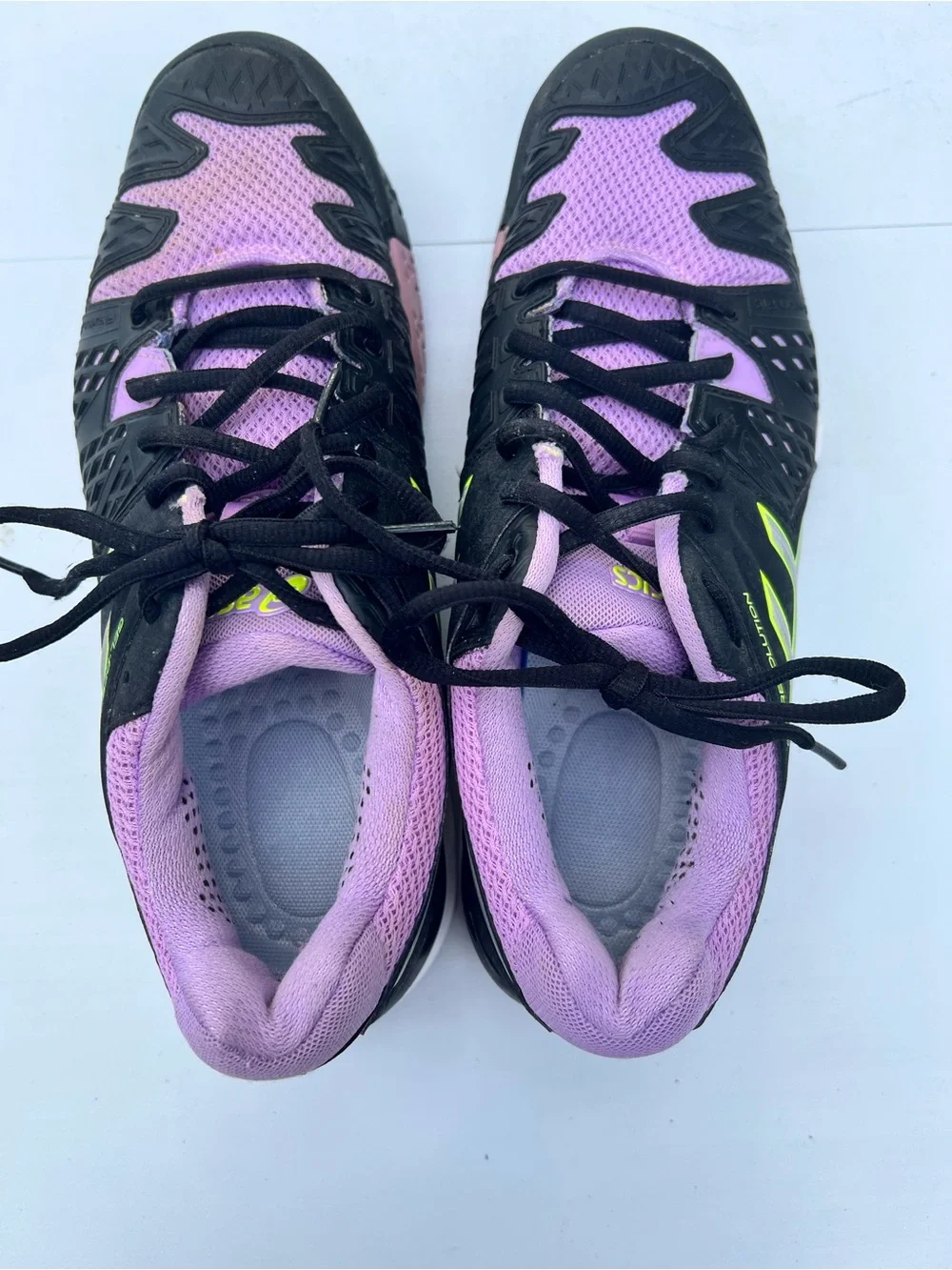 ASICS Gel Revolution Athletic in Purple, Black and Neon Yellow Women’s 9.5